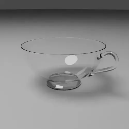 Glass cup 3D model