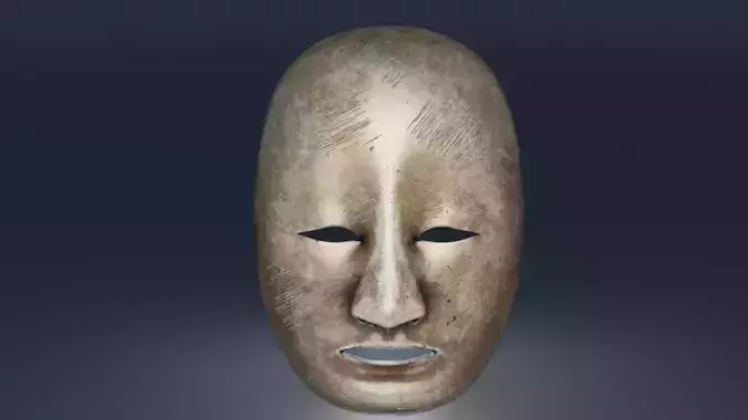 Ancient Noh Mask 3D model