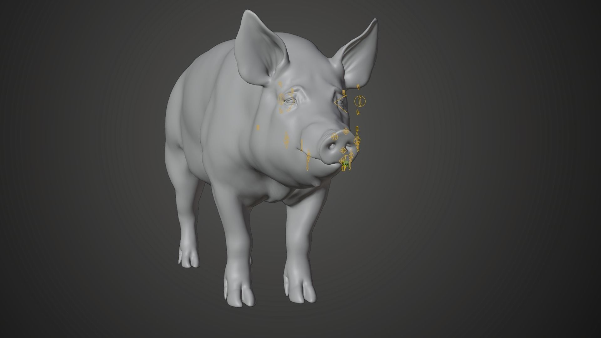 Male Pig with 7 Animations VFX Grace 3D model_22