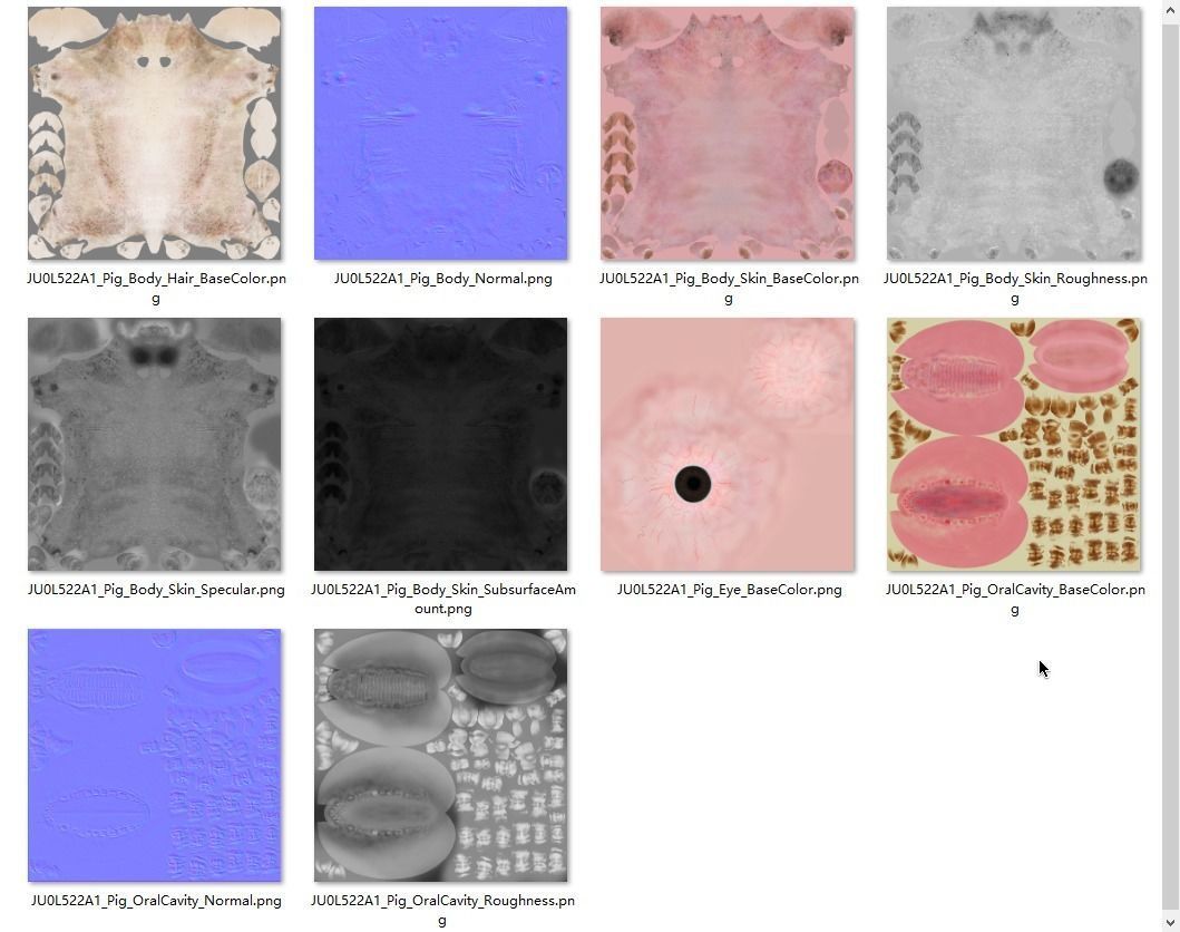 Male Pig with 7 Animations VFX Grace 3D model_26