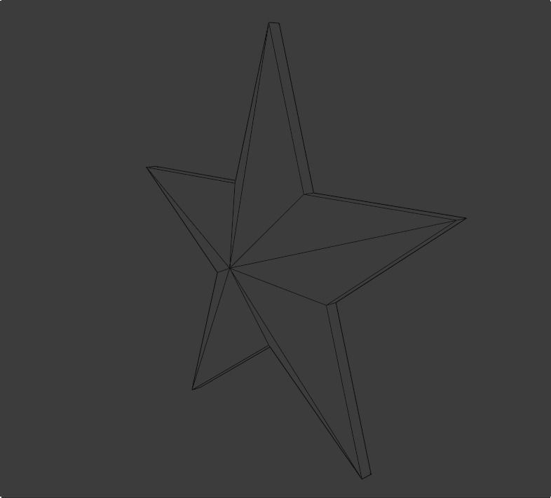 Christmas star Free low-poly 3D model_8