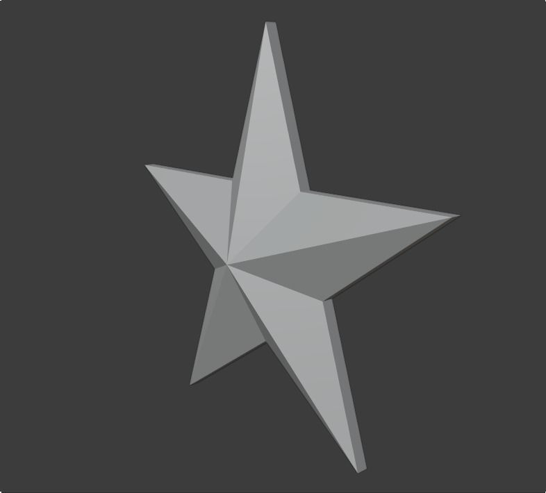 Christmas star Free low-poly 3D model_7