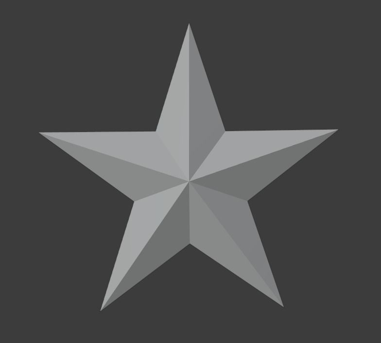 Christmas star Free low-poly 3D model_1