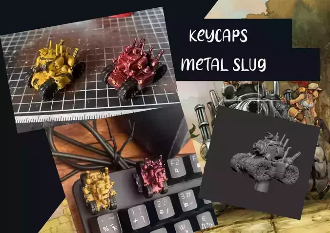 Keycaps  tankmetal slug 3D print model