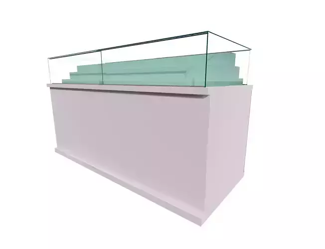 Glass Display Cabinet 3D model Free 3D print model 2 Free 3D print model