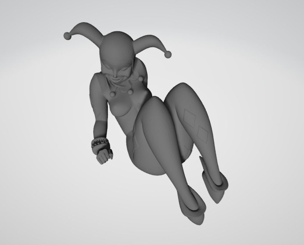 Harley Quinn Animated 3d model for 3d printing 3D print model_1