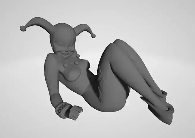 Harley Quinn Animated 3d model for 3d printing 3D print model