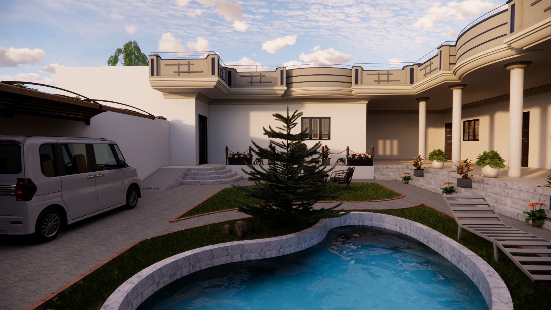 traditional village house free 3D model | CGTrader