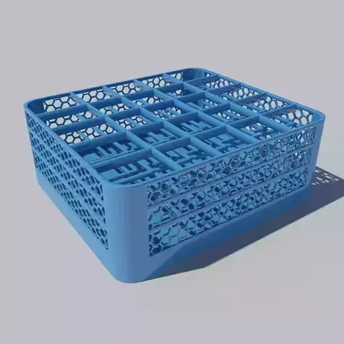 Cafeteria Glass Holder 3D model