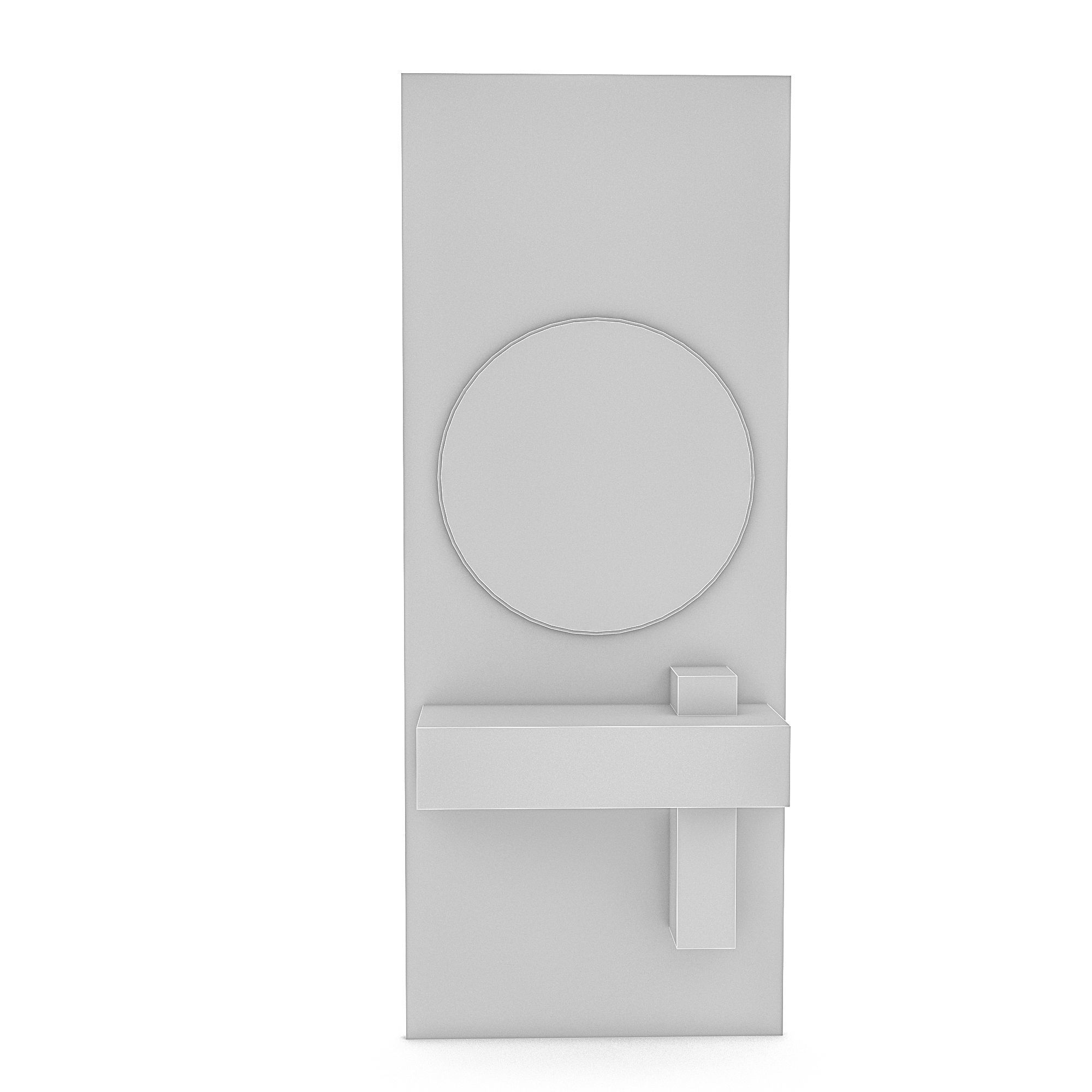 3D natural bathroom sink 02 Low-poly 3D model_6