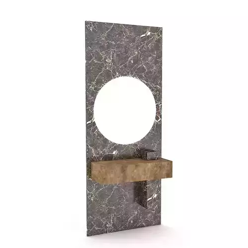 3D natural bathroom sink 02