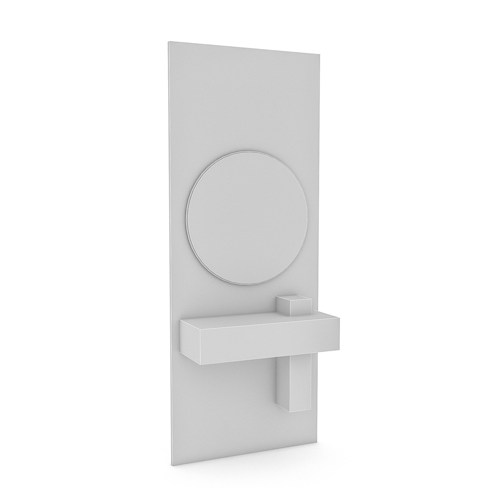 3D natural bathroom sink 02 Low-poly 3D model_4