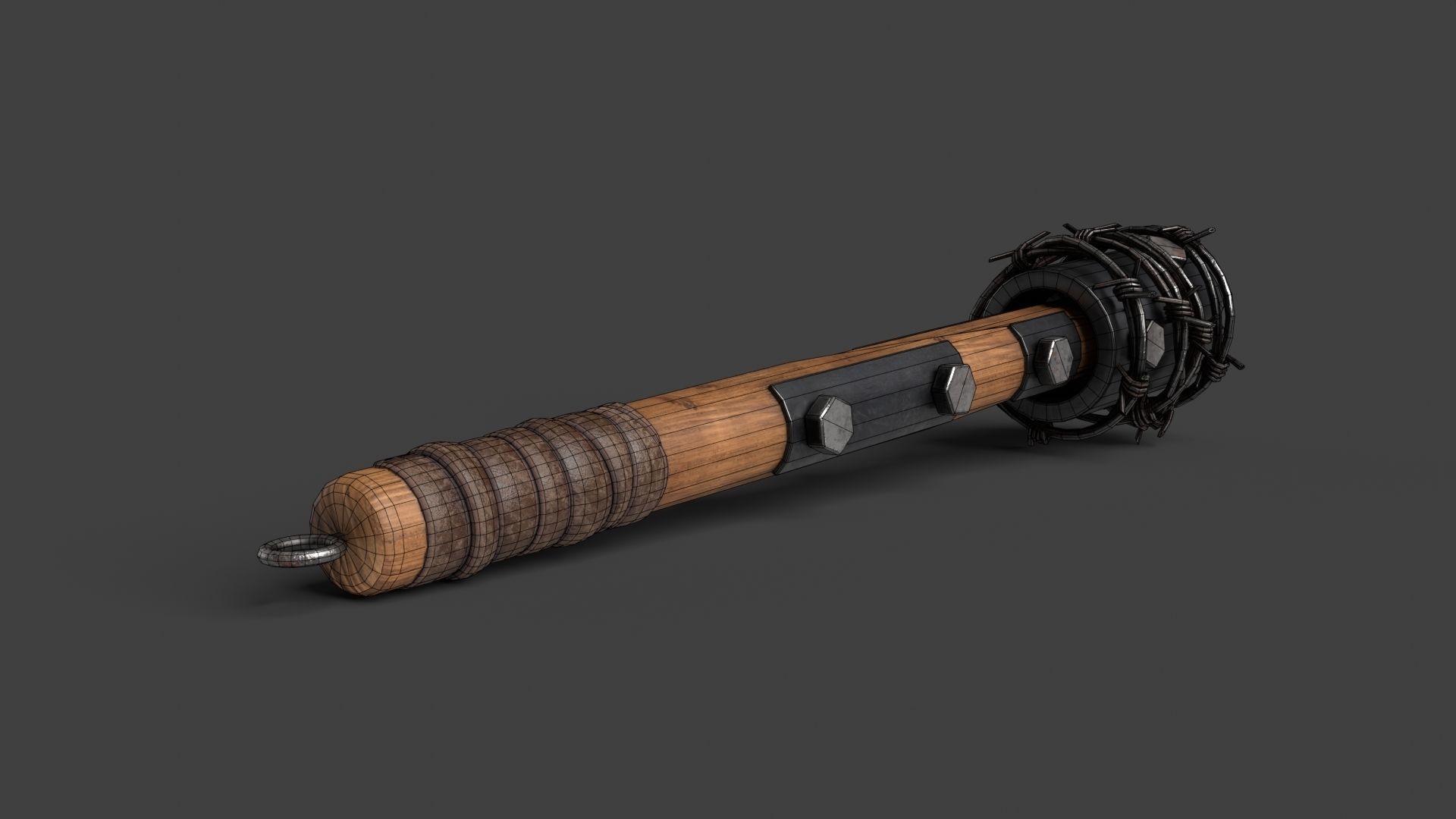 Modifiable Strike Weapon 02 Low-poly 3D model_16