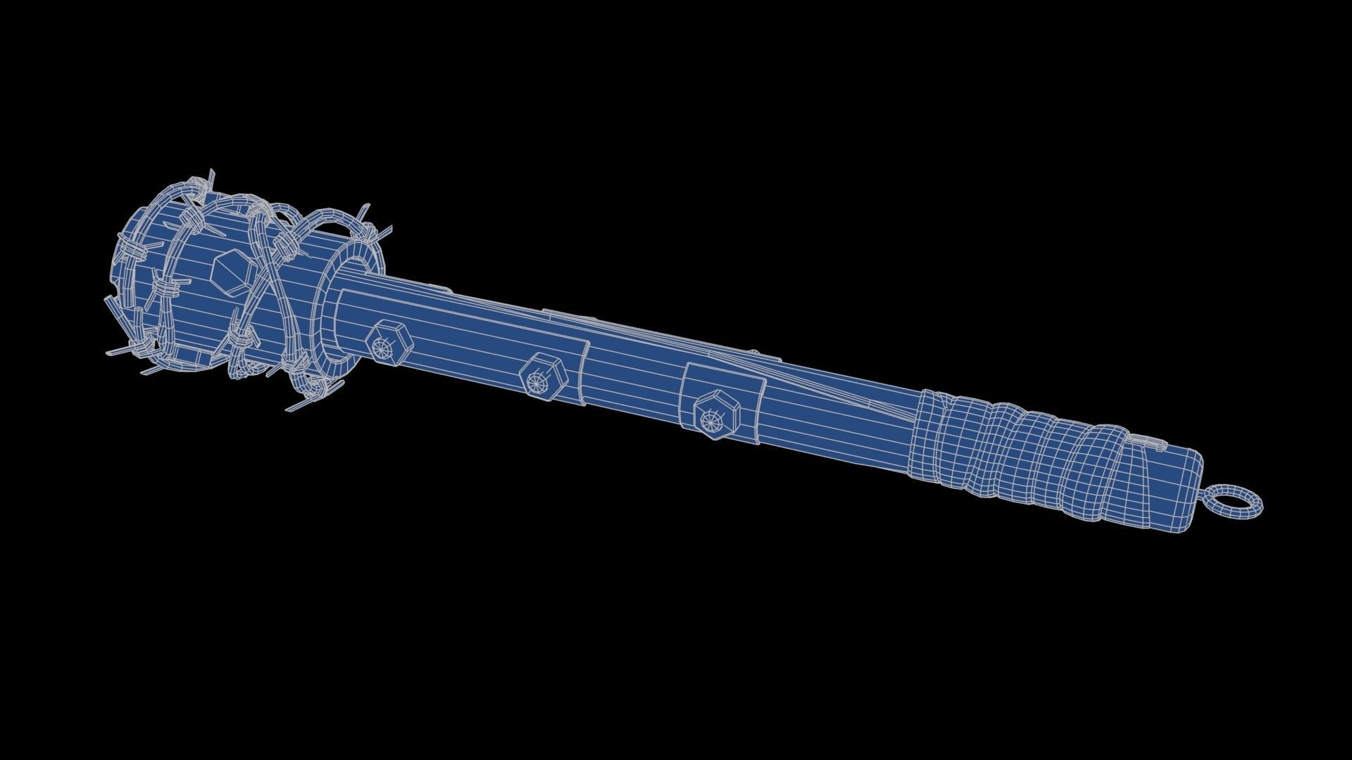 Modifiable Strike Weapon 02 Low-poly 3D model_25