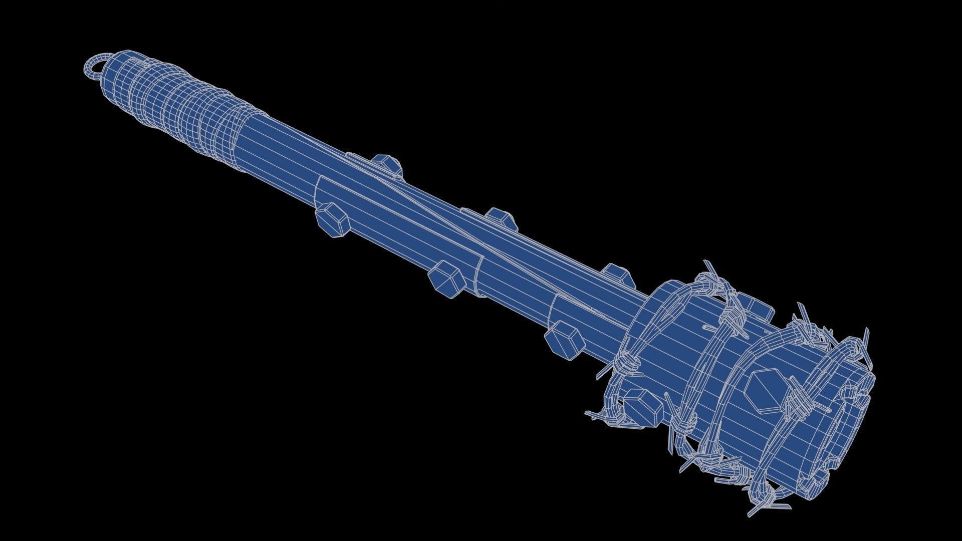 Modifiable Strike Weapon 02 Low-poly 3D model_21