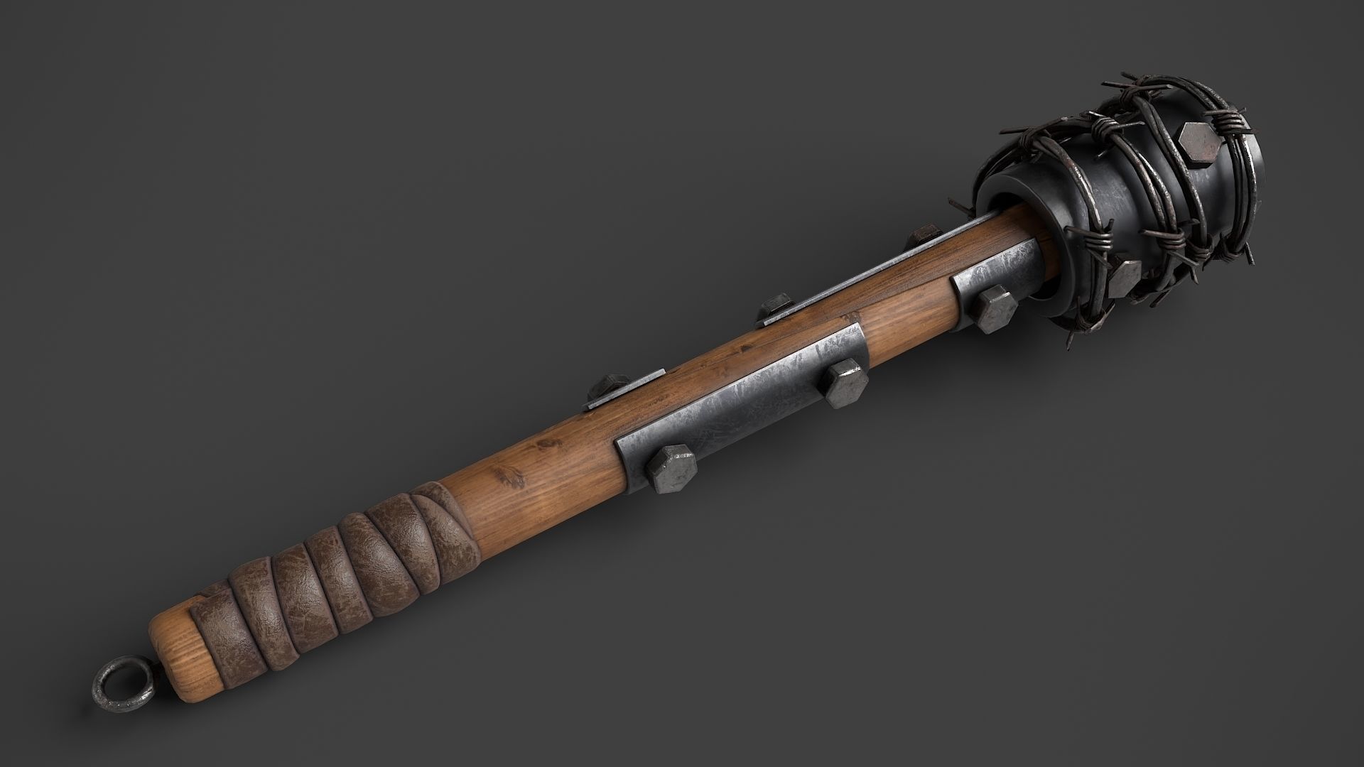 Modifiable Strike Weapon 02 Low-poly 3D model_2