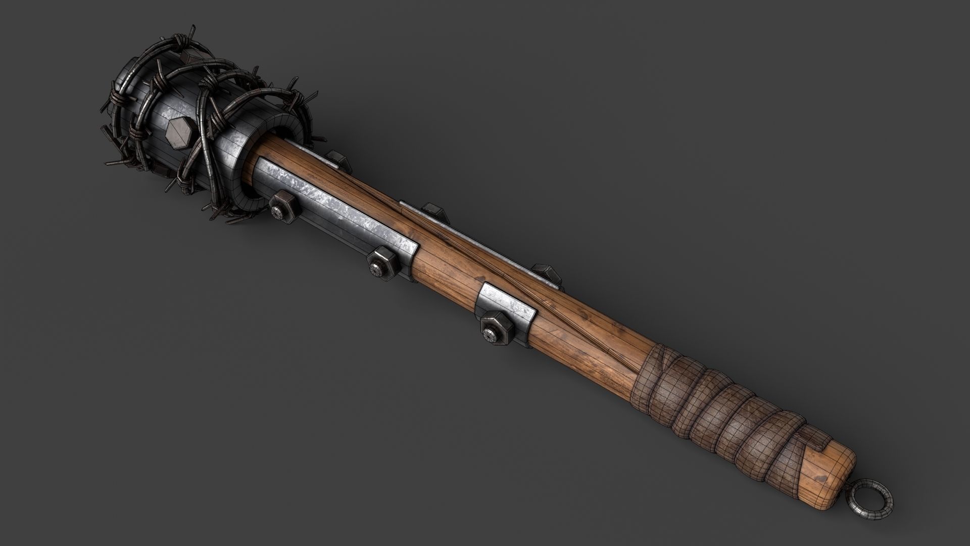 Modifiable Strike Weapon 02 Low-poly 3D model_10