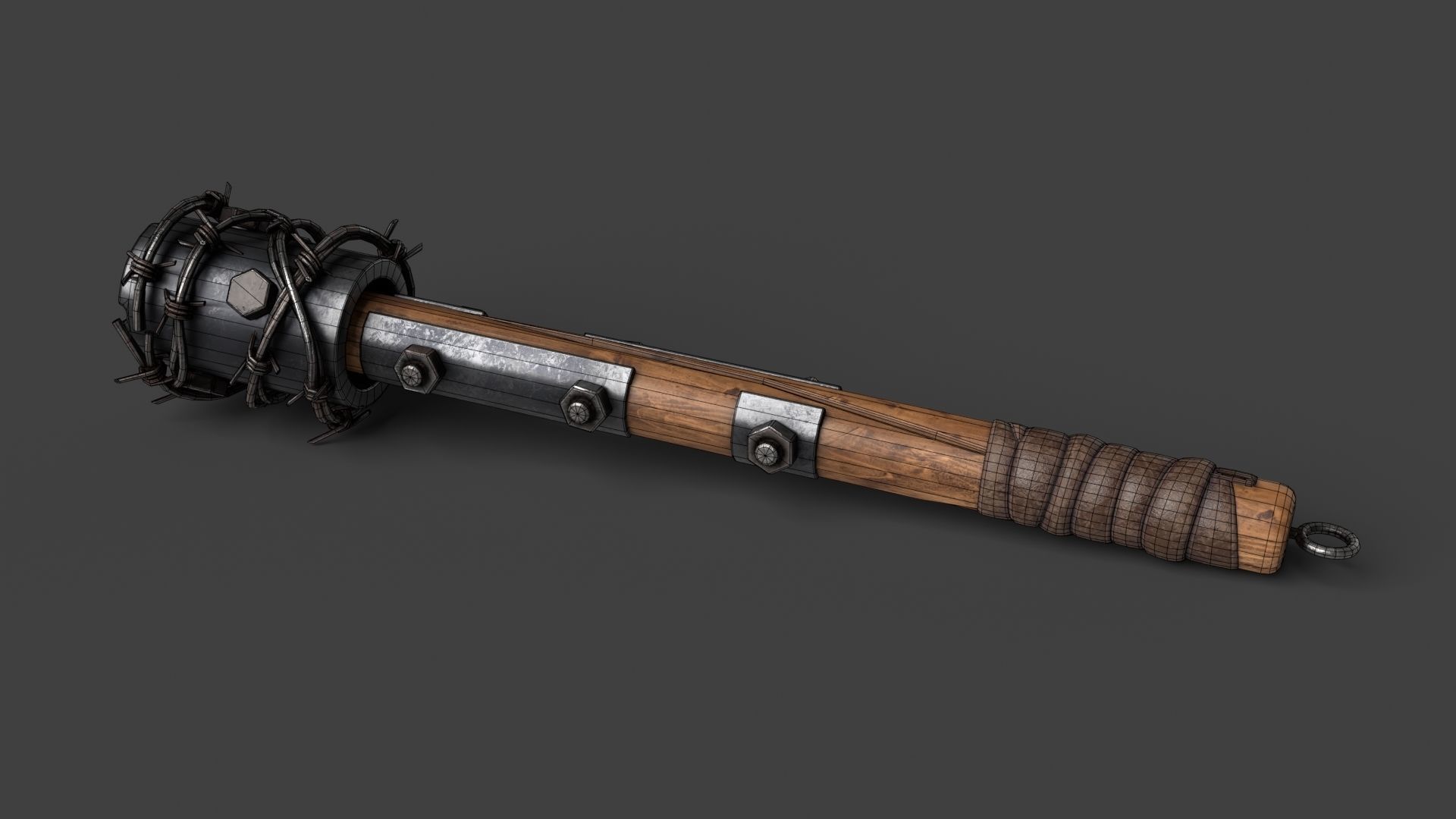 Modifiable Strike Weapon 02 Low-poly 3D model_15