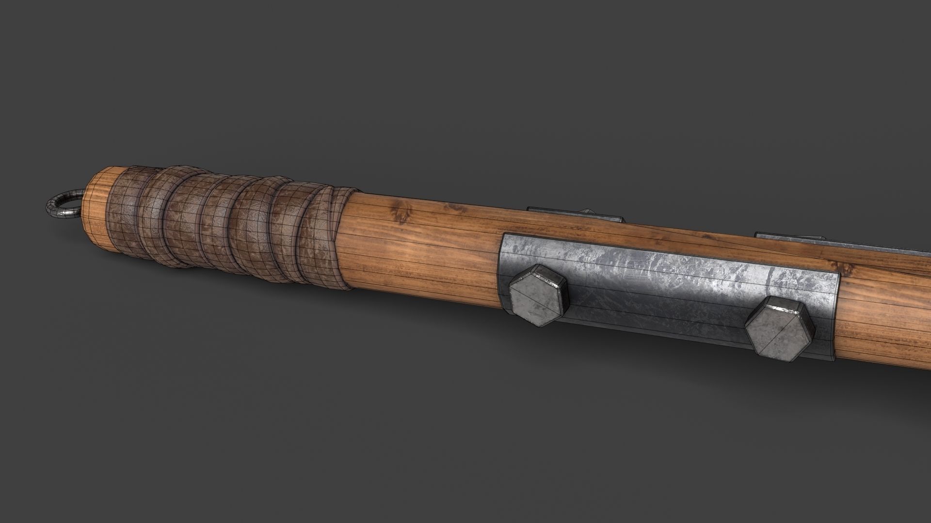 Modifiable Strike Weapon 02 Low-poly 3D model_17