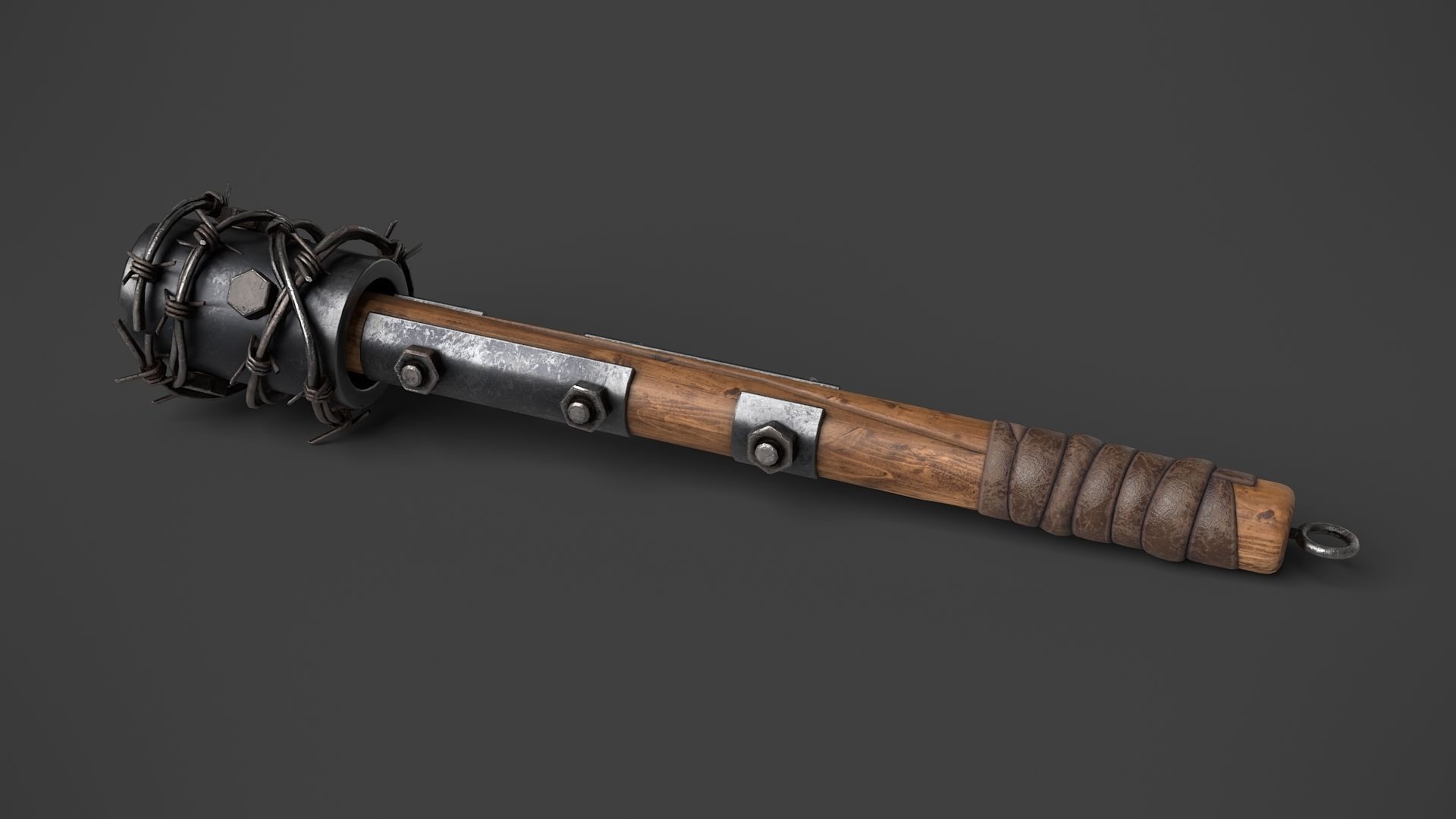 Modifiable Strike Weapon 02 Low-poly 3D model_5