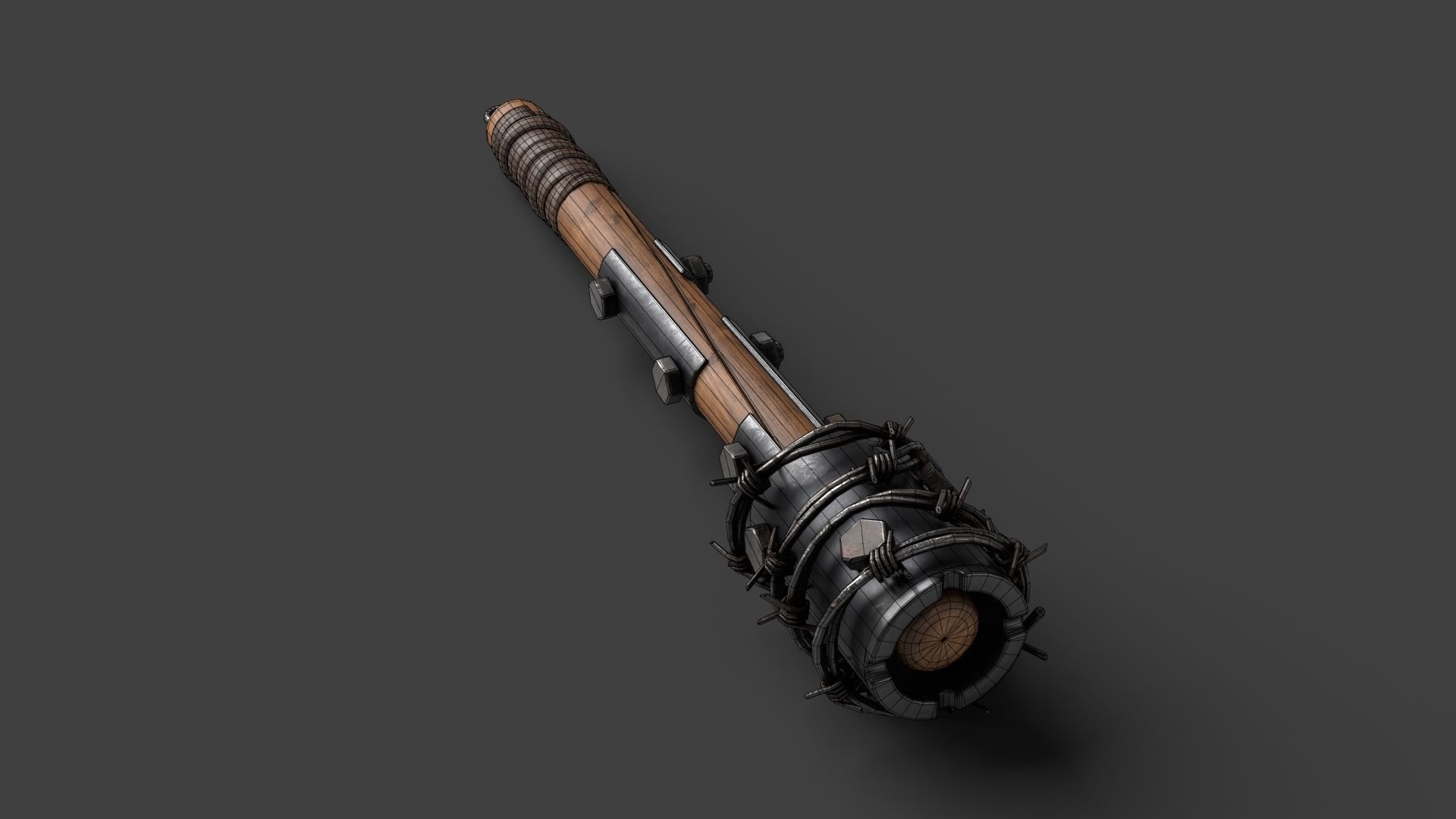 Modifiable Strike Weapon 02 Low-poly 3D model_14