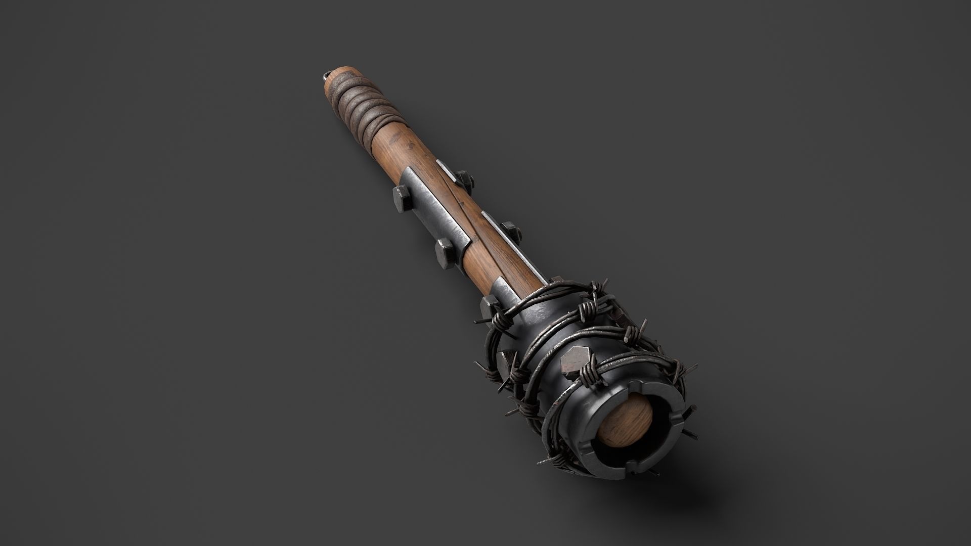 Modifiable Strike Weapon 02 Low-poly 3D model_4