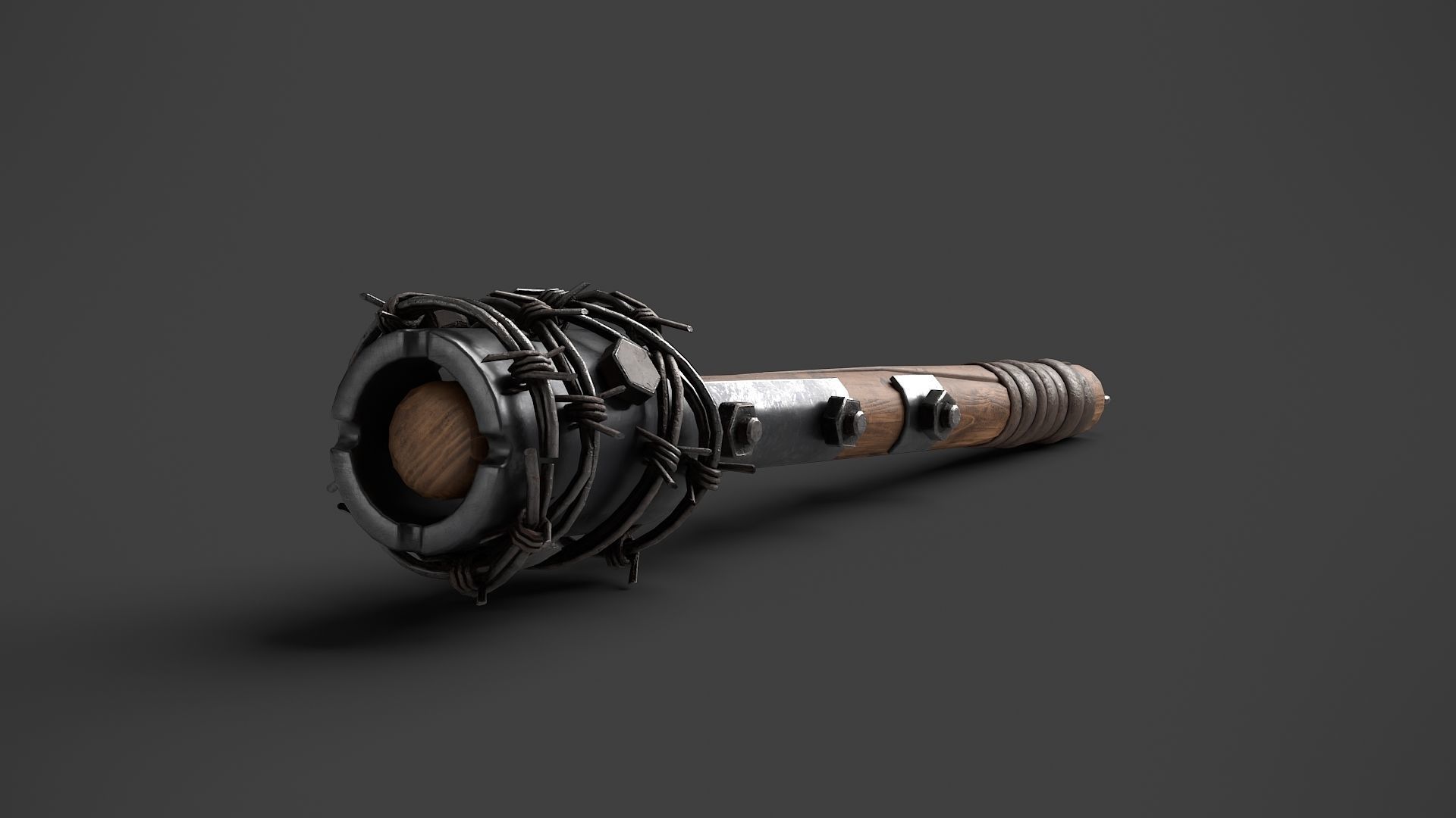 Modifiable Strike Weapon 02 Low-poly 3D model_3