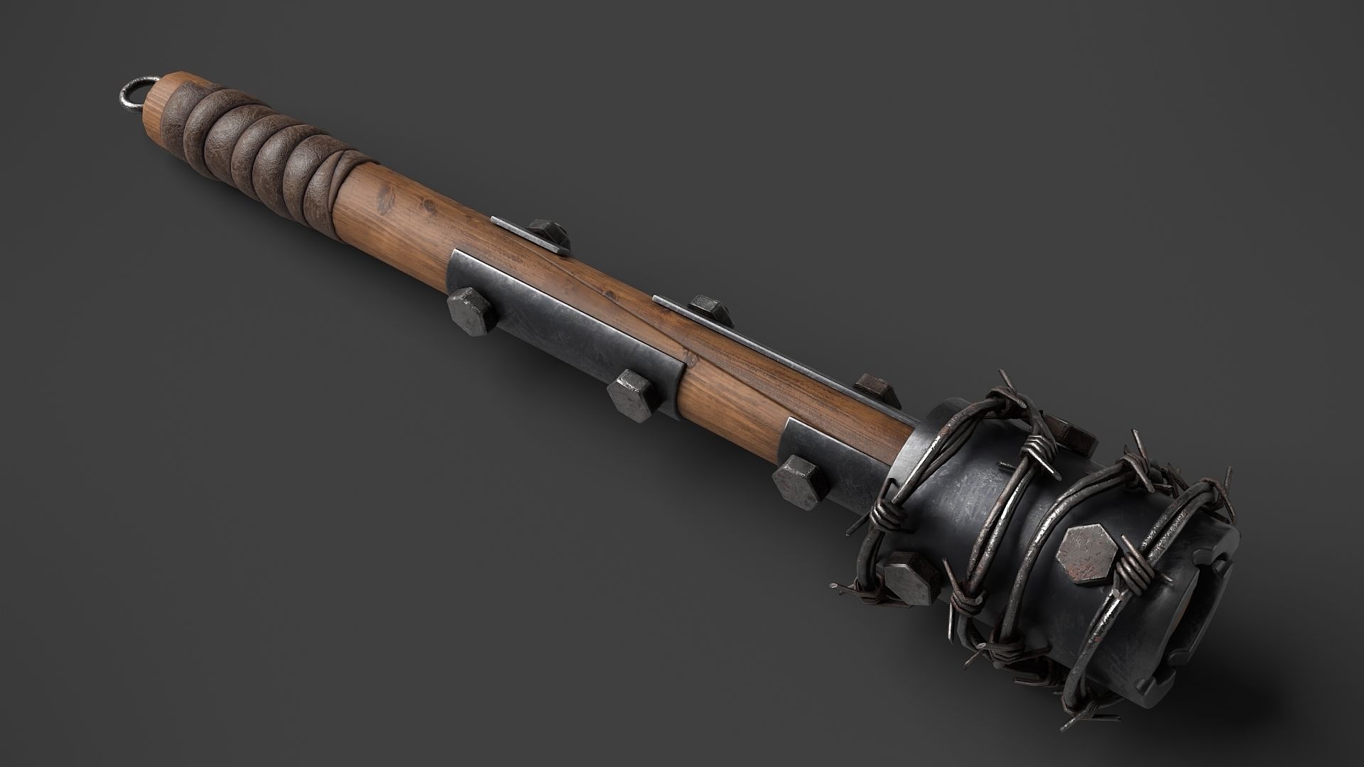 Modifiable Strike Weapon 02 Low-poly 3D model_1