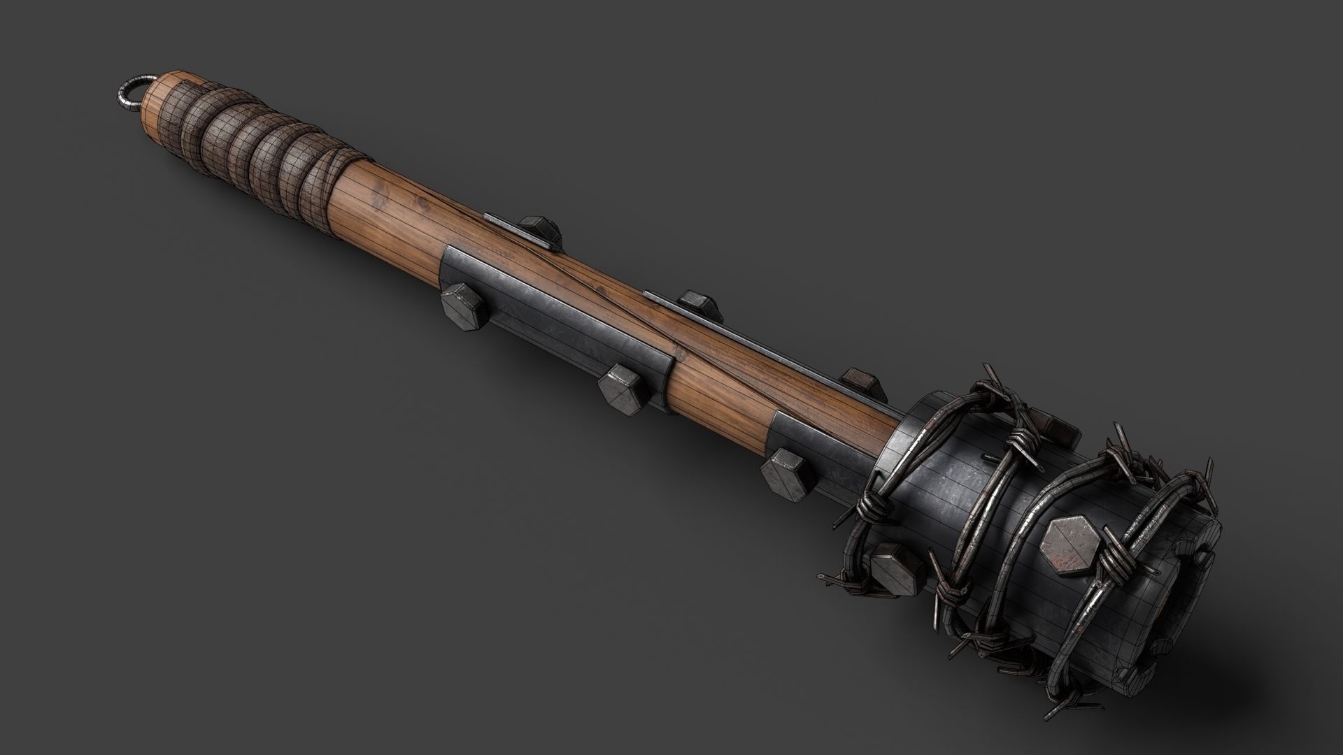 Modifiable Strike Weapon 02 Low-poly 3D model_11
