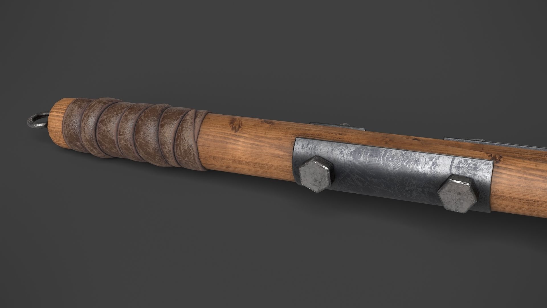 Modifiable Strike Weapon 02 Low-poly 3D model_7