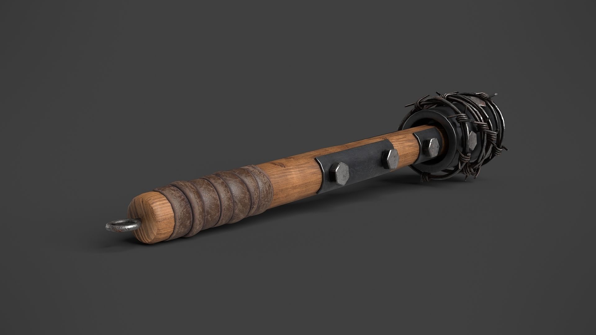 Modifiable Strike Weapon 02 Low-poly 3D model_6