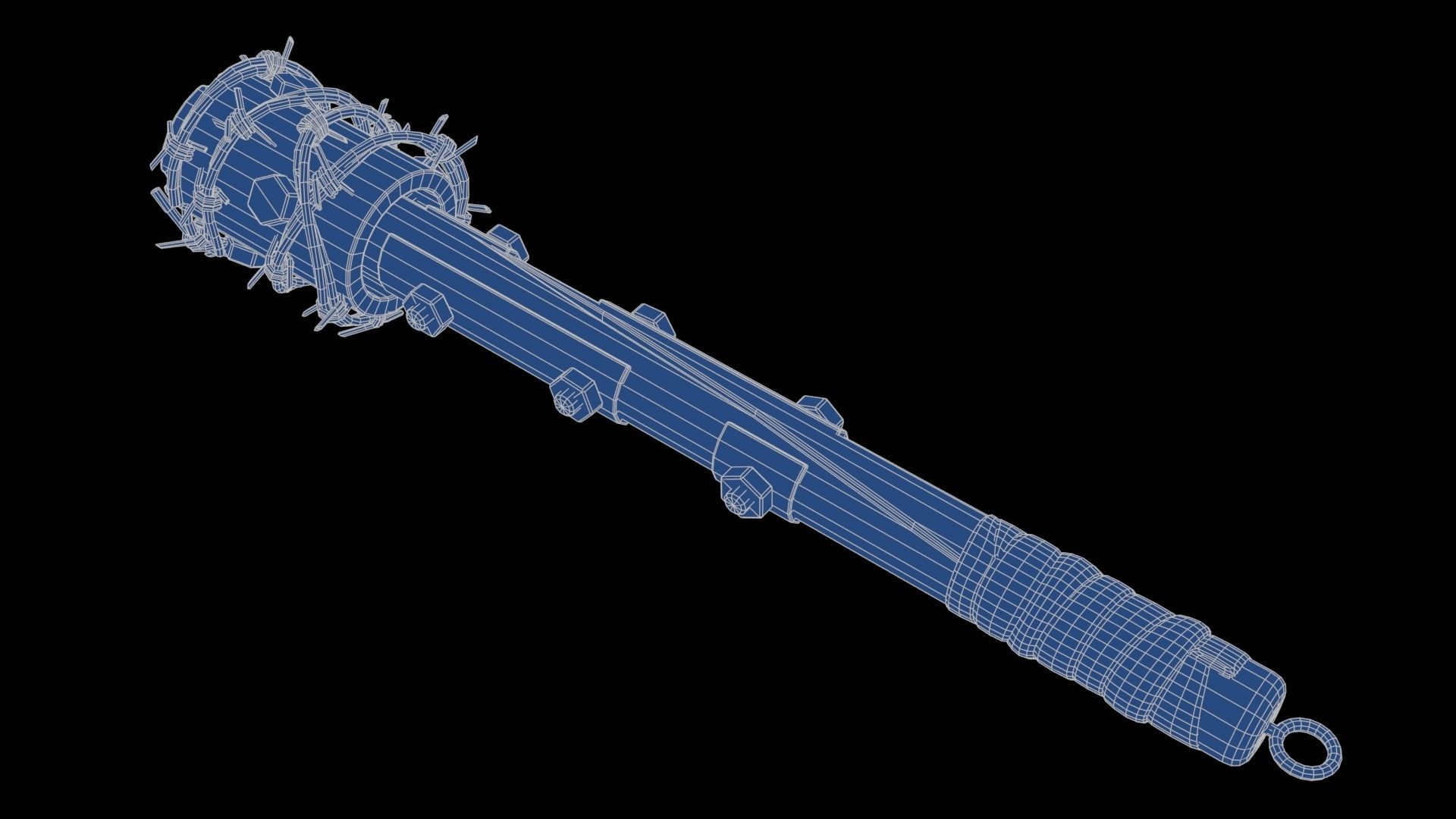 Modifiable Strike Weapon 02 Low-poly 3D model_20