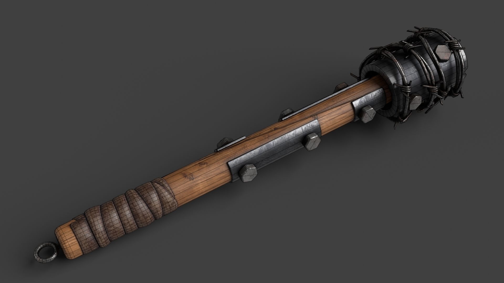 Modifiable Strike Weapon 02 Low-poly 3D model_12