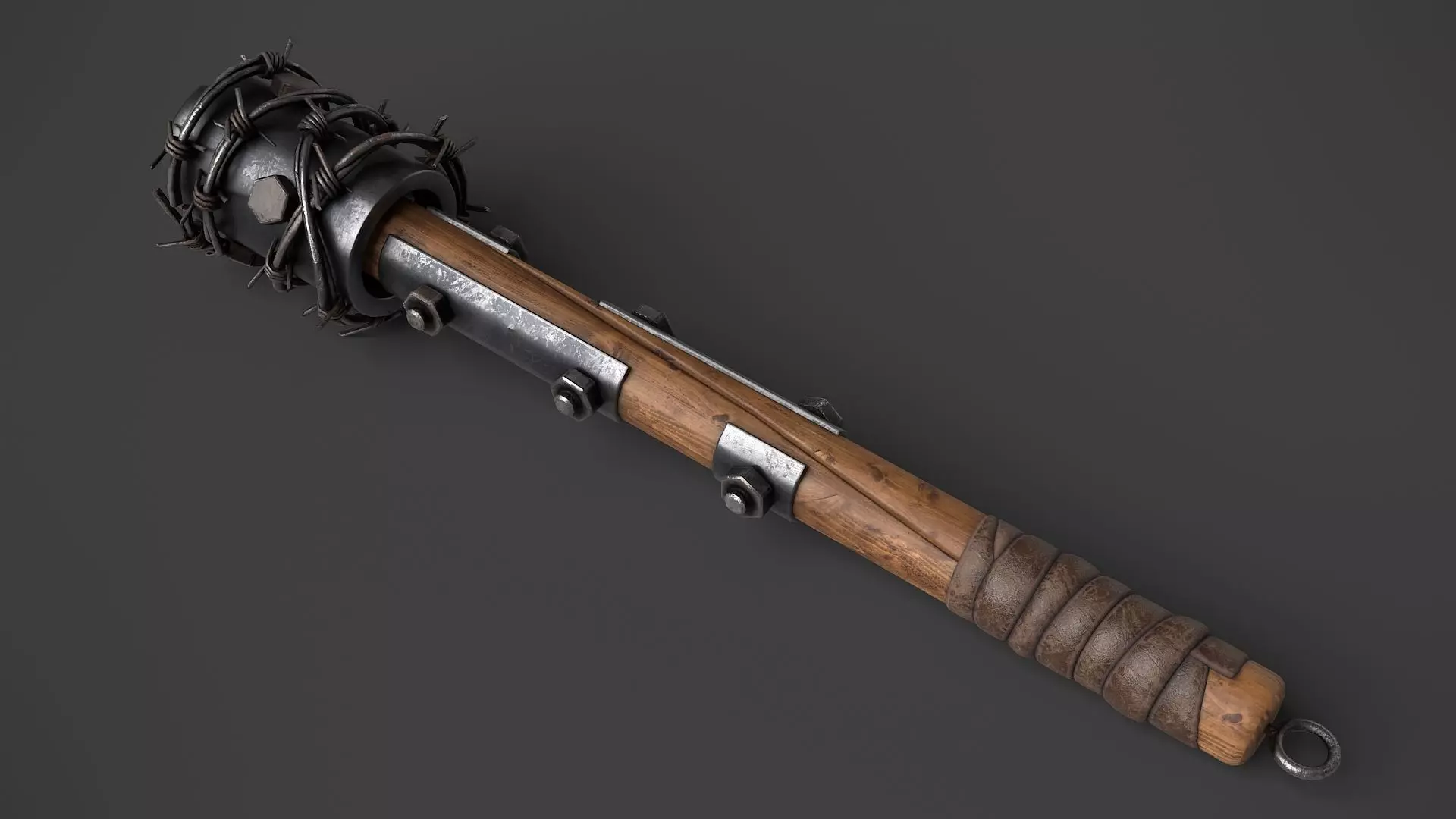 Modifiable Strike Weapon 02 Low-poly 3D model_0