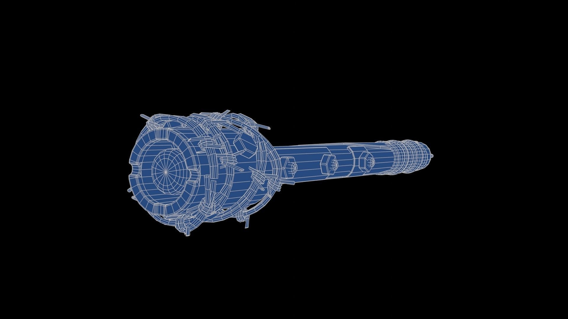 Modifiable Strike Weapon 02 Low-poly 3D model_23