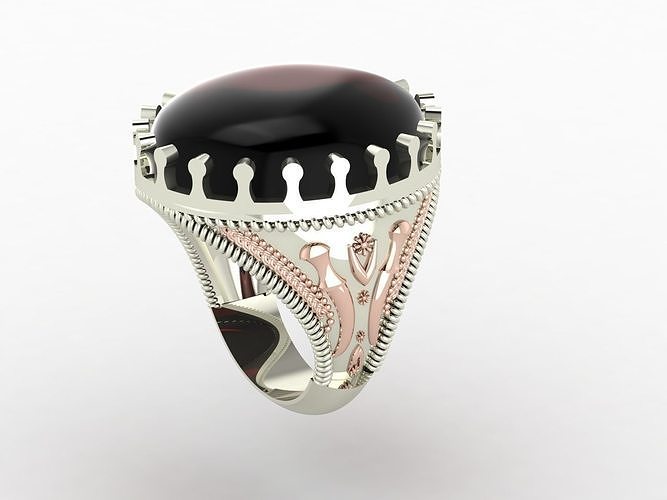Gent rings 3D print model