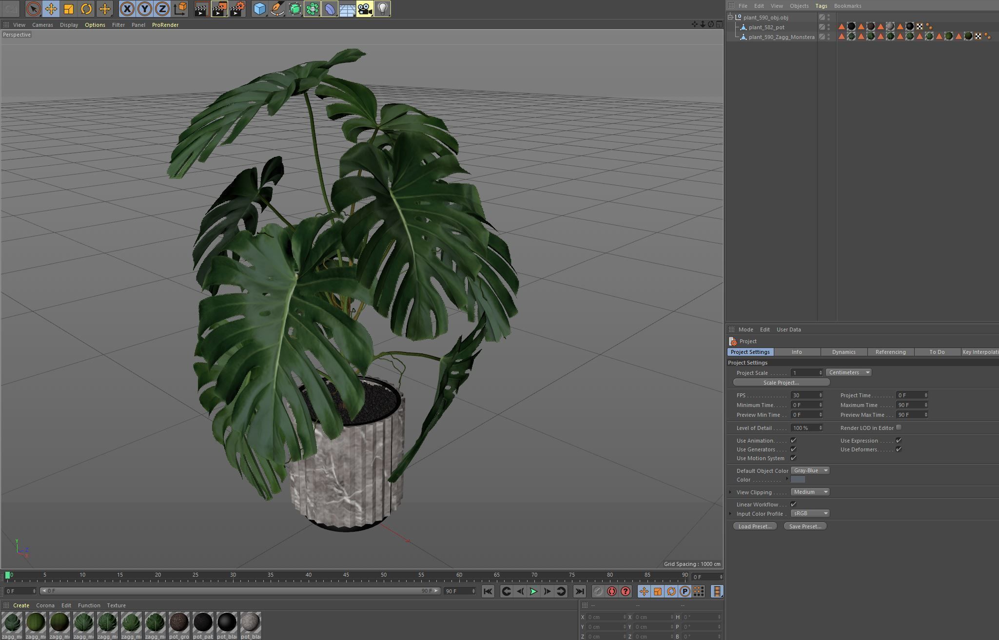 Plants collection 590 3D model_5