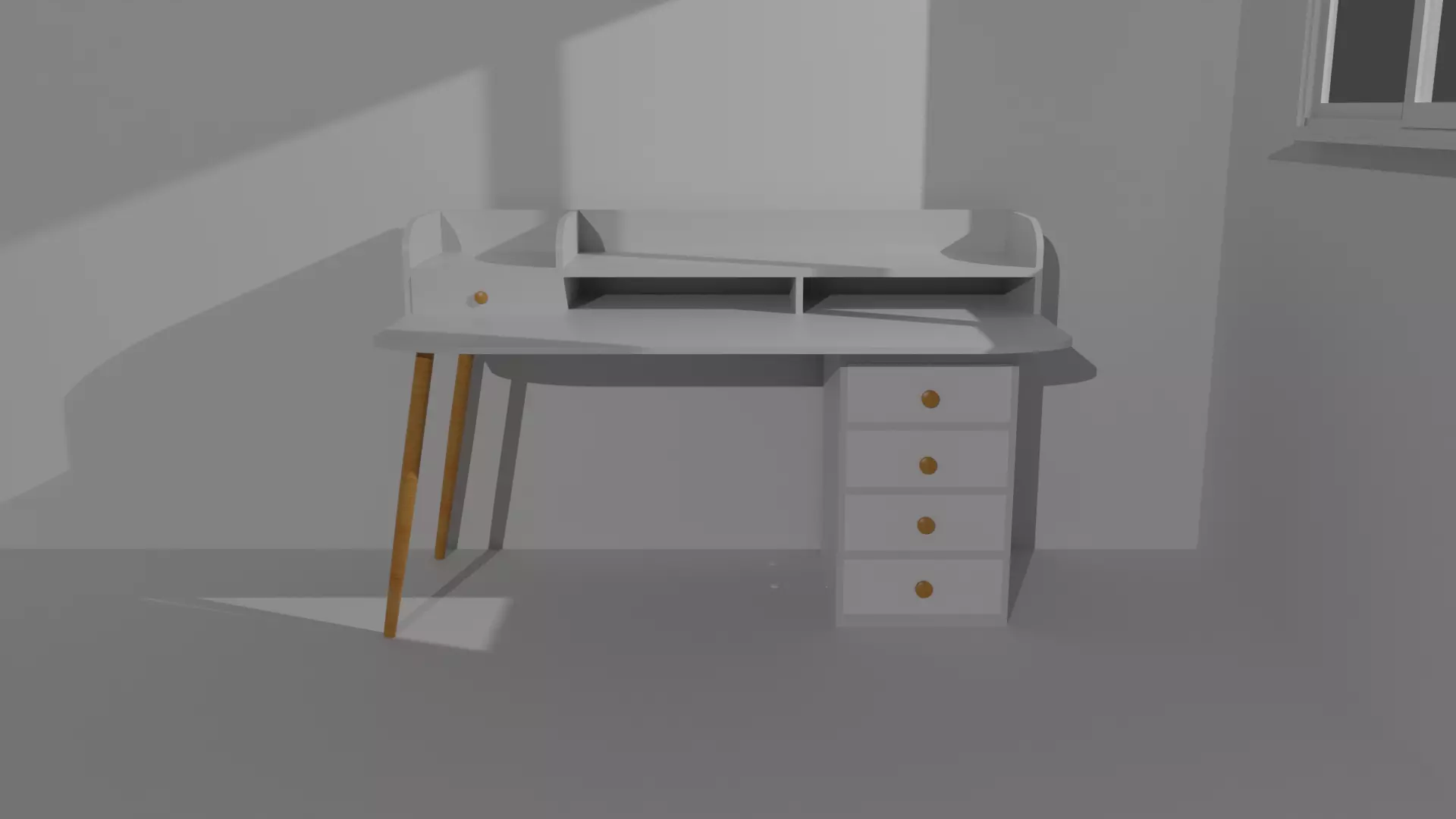 Study Table Free 3D model