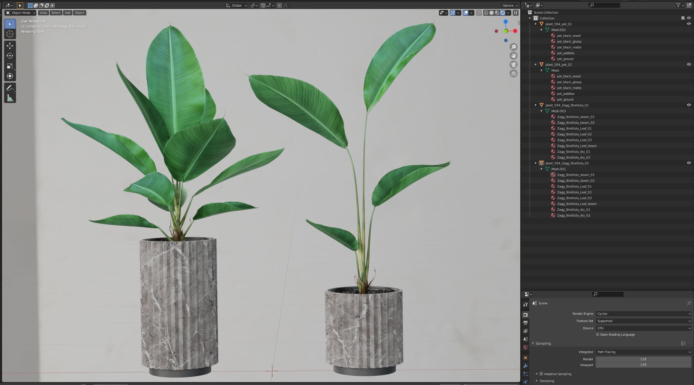 Plants collection 594 3D model_6