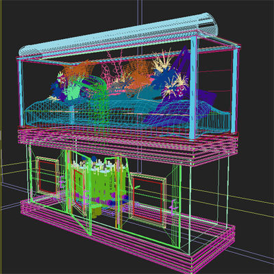 Complete Terrarium and Stand - Equipment 3D model_6