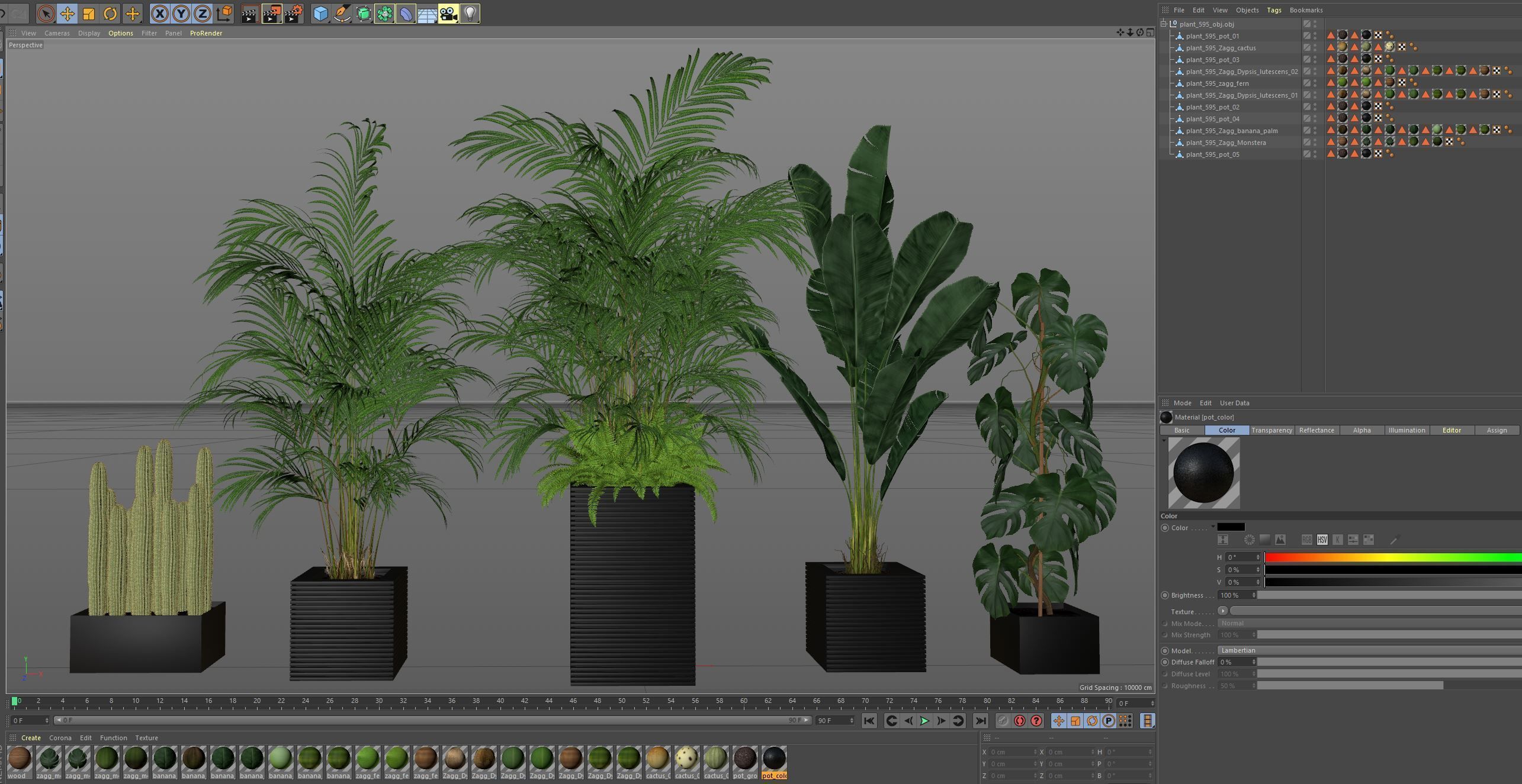 Plants collection 595 3D model_6