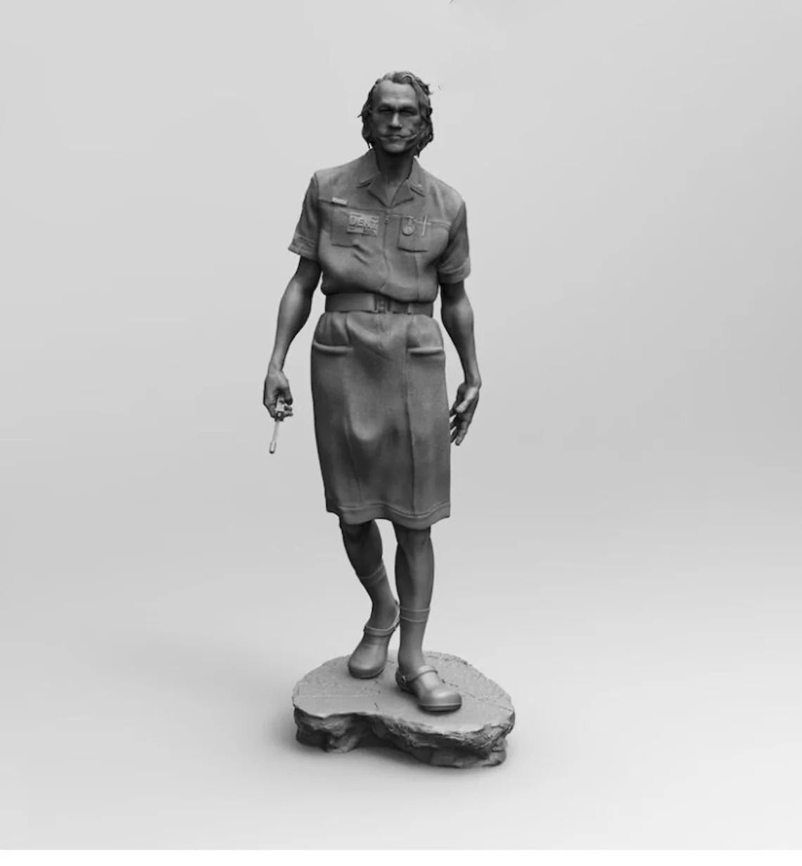 Joker Ledger Nurse Statue 3d model for 3d printing 3D print model_4