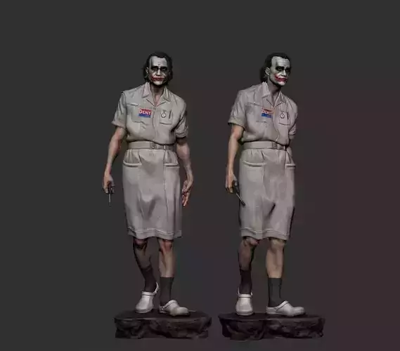 Joker Ledger Nurse Statue 3d model for 3d printing 3D print model