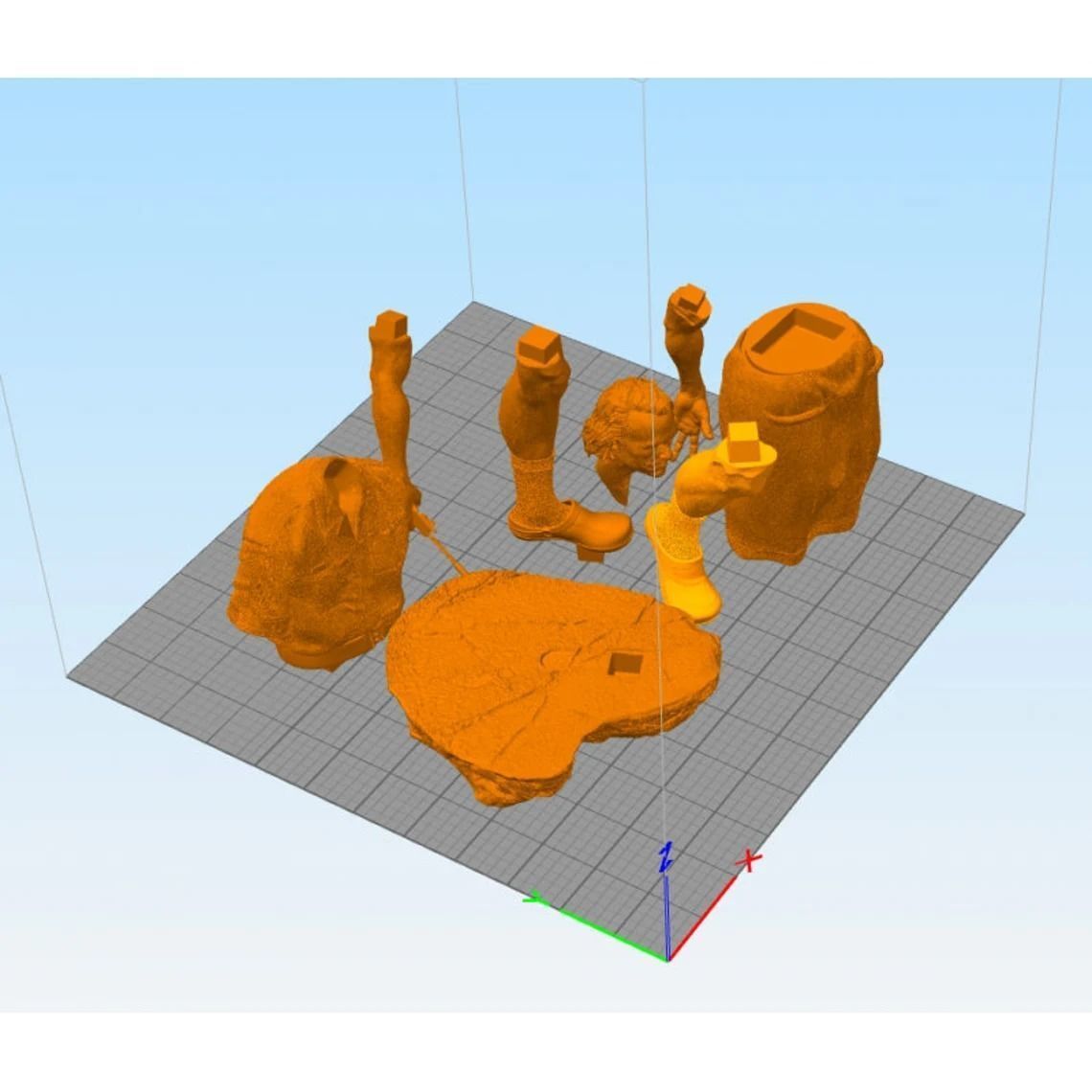 Joker Ledger Nurse Statue 3d model for 3d printing 3D print model_3