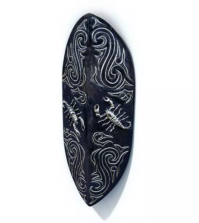 African Trinket Artifact Decoration 3D model_0