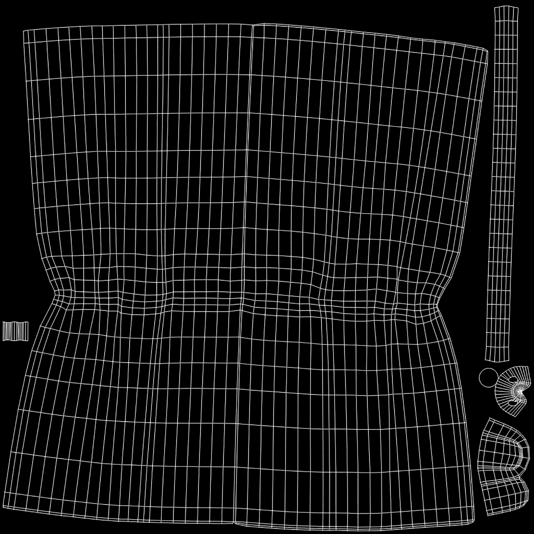 Bath Towel Ring Low-poly 3D model_8