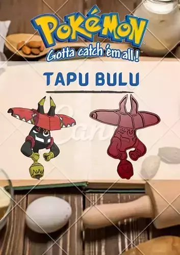 Amazing Pokemon Tapu Bulu Cookie Cutter Stamp Cake Decorating  3D model