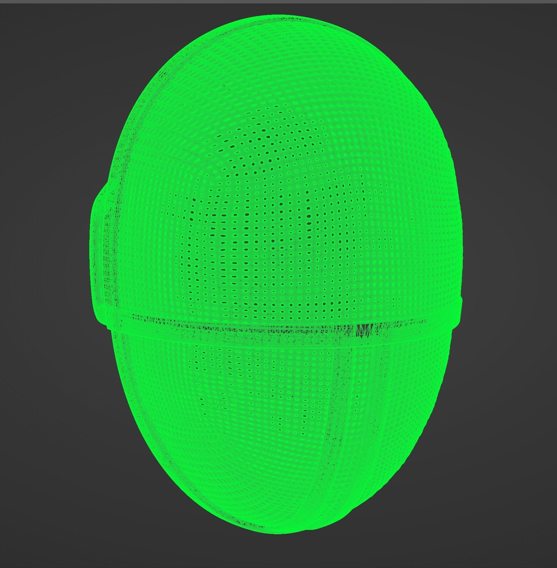 SQUID GAME GUARD MASK 3D print model_4