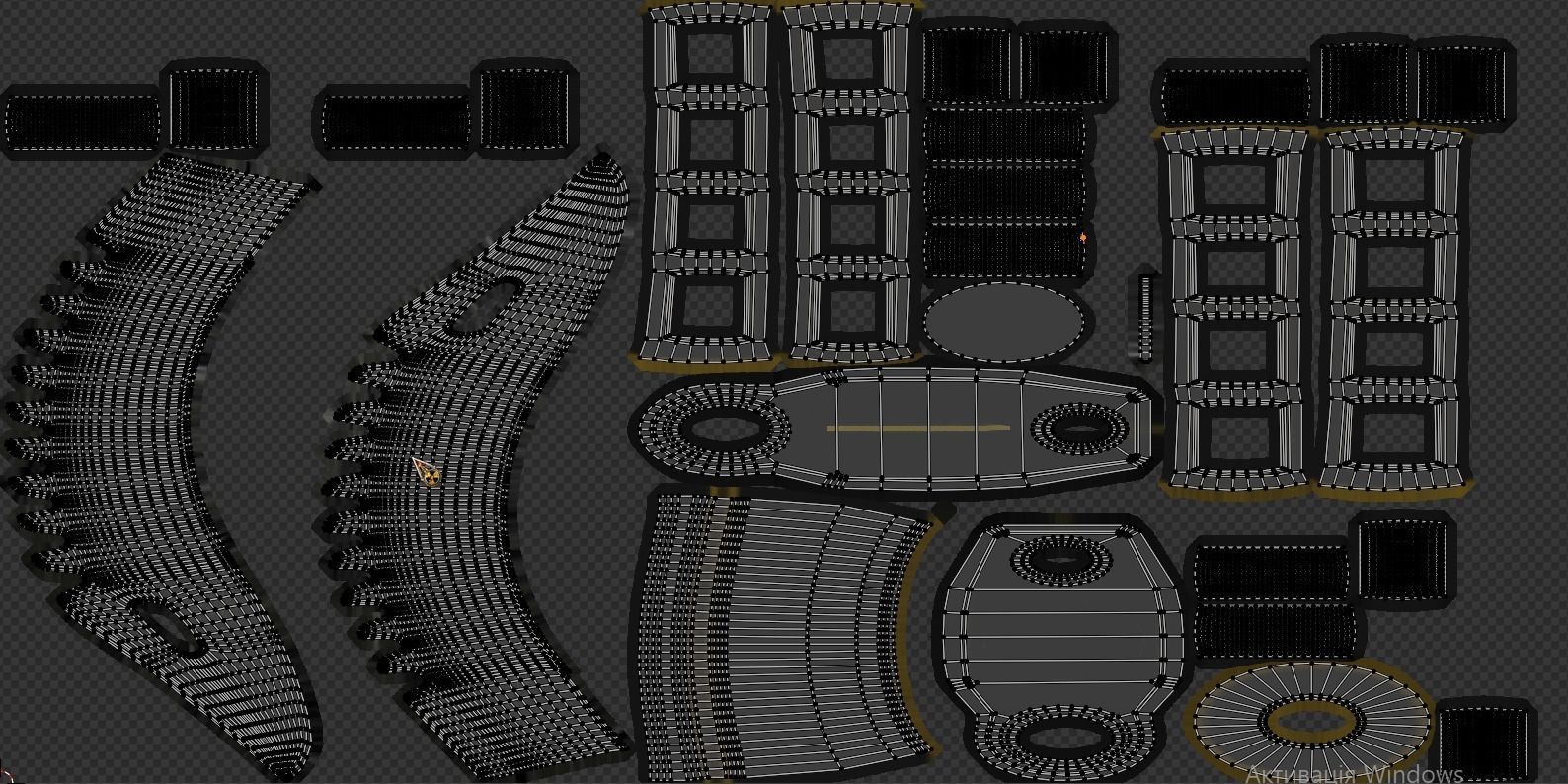 Knife M9 PBR 3D model_6