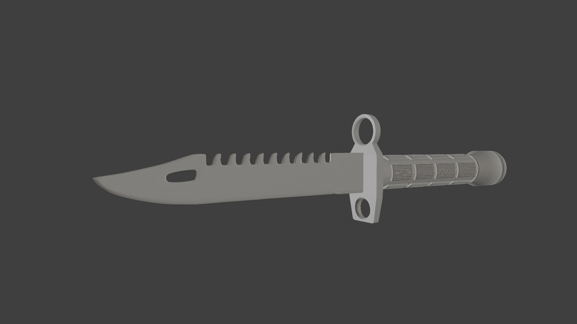 Knife M9 PBR 3D model_4